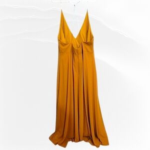 Bill Levkoff Chiffon  Backless Formal Princess Gold Mckinley Size 22